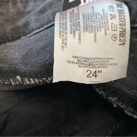 The Ragged Priest Scratch Jean Charcoal/Red Size 24 - Picture 8 of 16